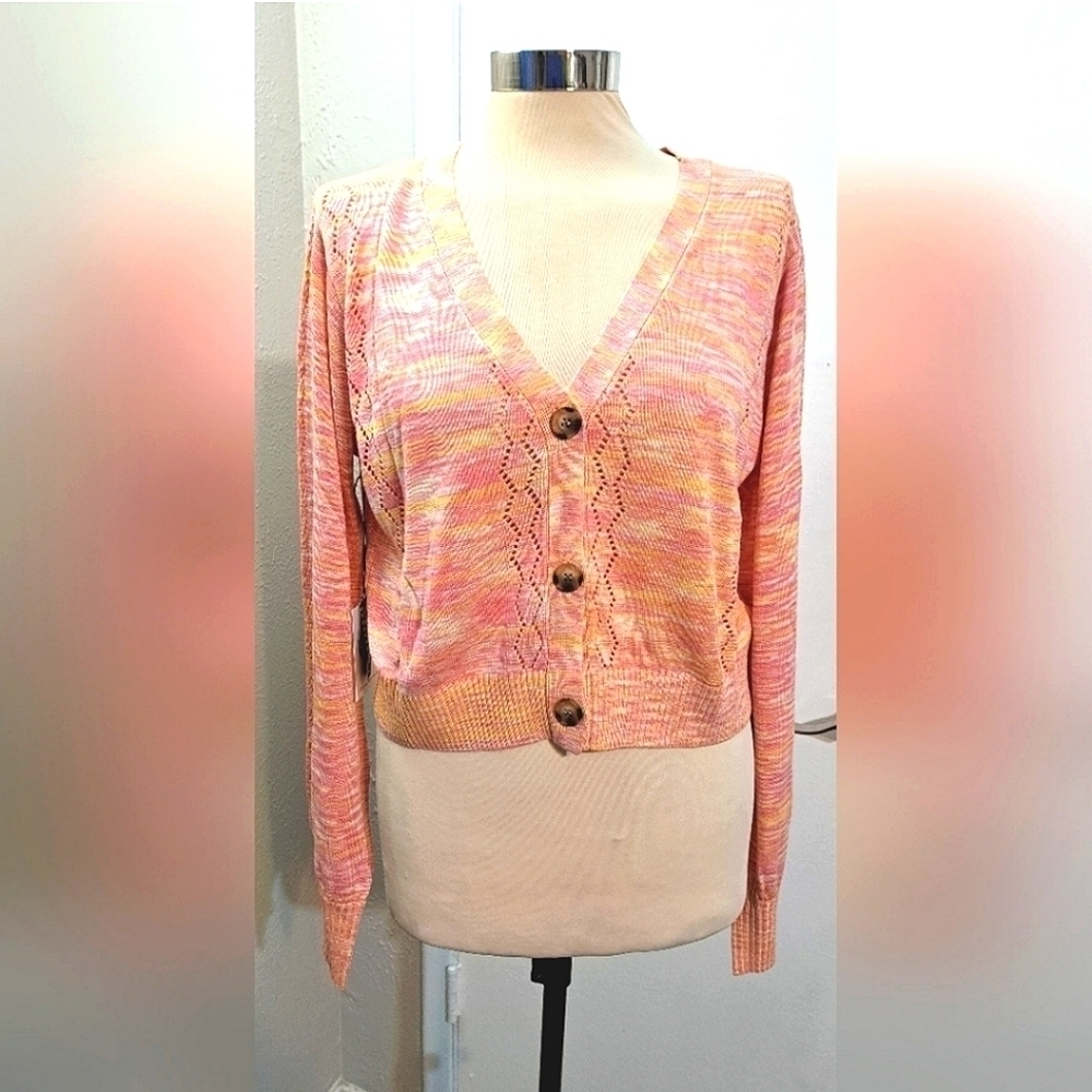 Callahan Cardigan Set Bralette with Matching Cardigan Size Large - Picture 2 of 16